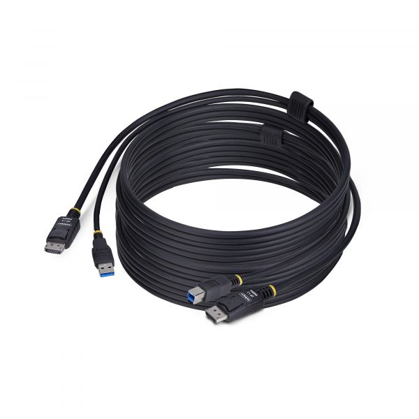 Startech.com DU12210 Cabo Adaptador KVM DisplayPort USB 3.0 5Gbps 3 Metros Black