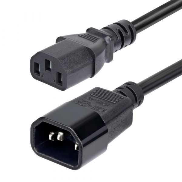 Startech Cabo de Extensão de Alimentação C14 para C13 4,5m 15A 250V 14AWG Certificação KEMA-KEUR