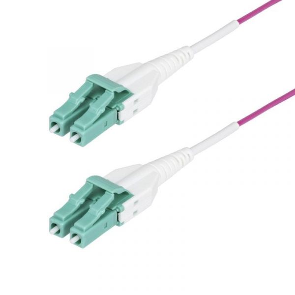 Cabo de Fibra Óptica OM4 StarTech.com LC a LC UPC 20m Violeta Érica Classificação OFNR