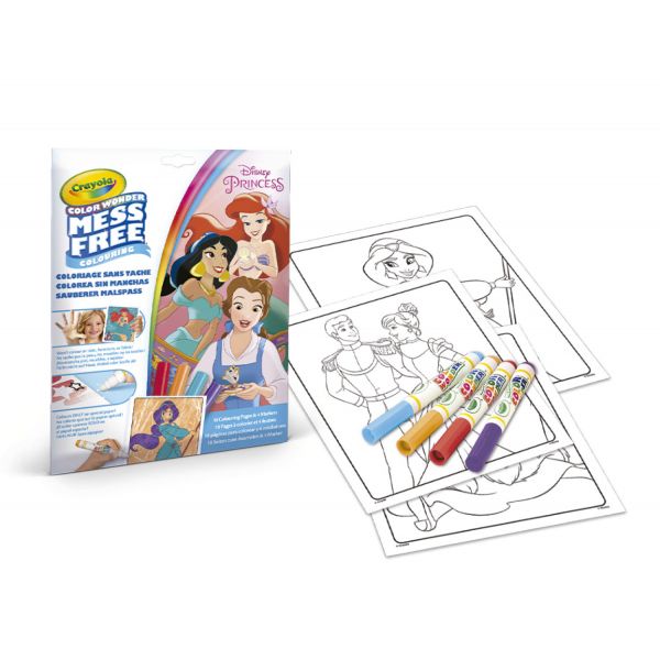 Crayola Color Wonder Disney Princess com 4 Marcadores