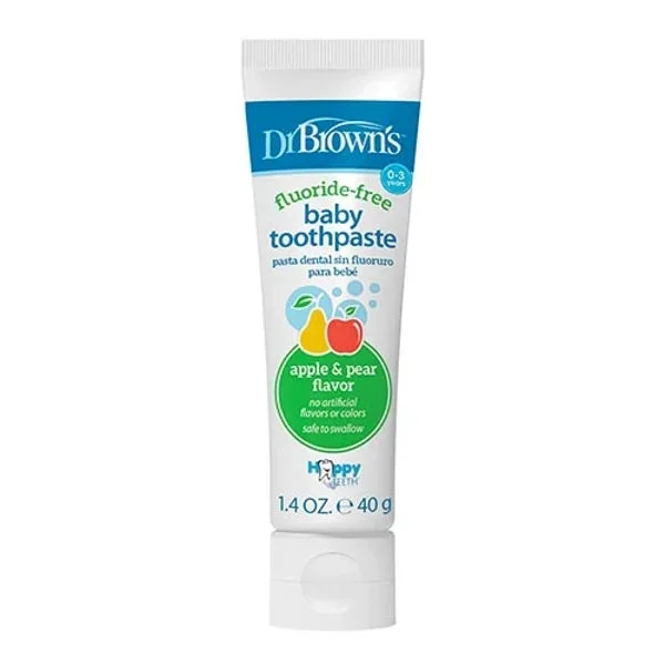 Dr. Browns Pasta de Dentes Natual Pêra-Maçã 0-3 Anos