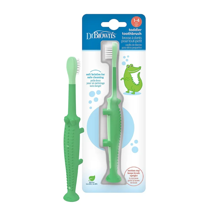 Dr Browns Escova Dentes Crocodilo 1-4 Anos