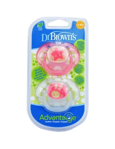 Dr Browns Chupeta Advantage Brilha no Escuro 6-18m