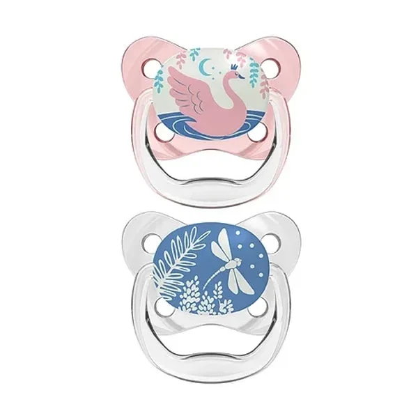 Dr Browns Prevent Chupeta Noturn 0-6M Rosa X2