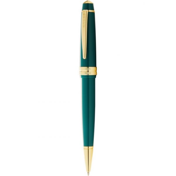 Cross Caneta Esferográfica Bailey Light(tm) com Pormenores Dourados Verde