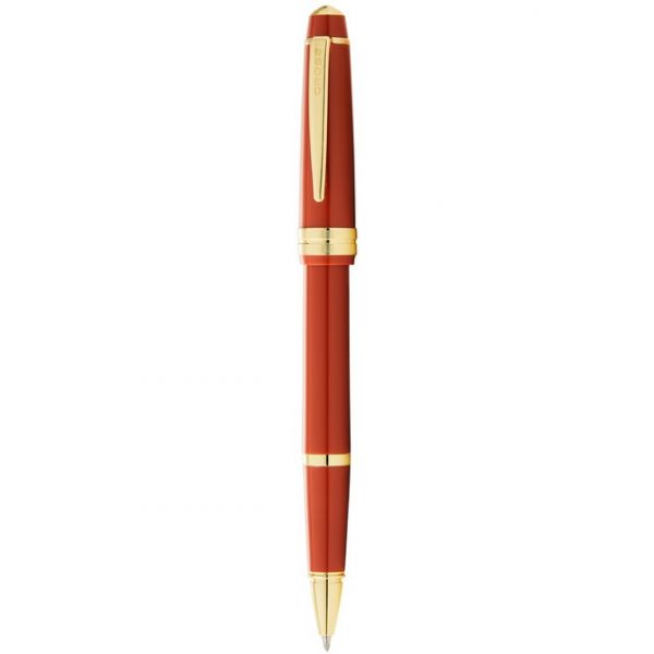 Cross Caneta Esferográfica Bailey Light(tm) com Pormenores Dourados Âmbar