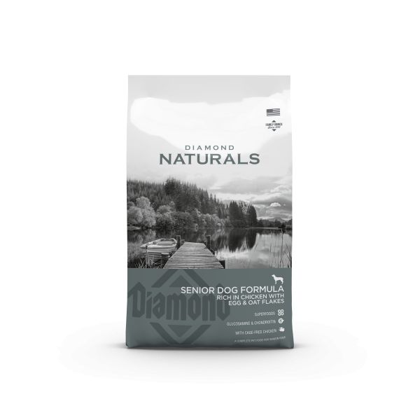 Diamond Naturals Cães Seniores Com Frango, Ovos & Aveia 15 kg