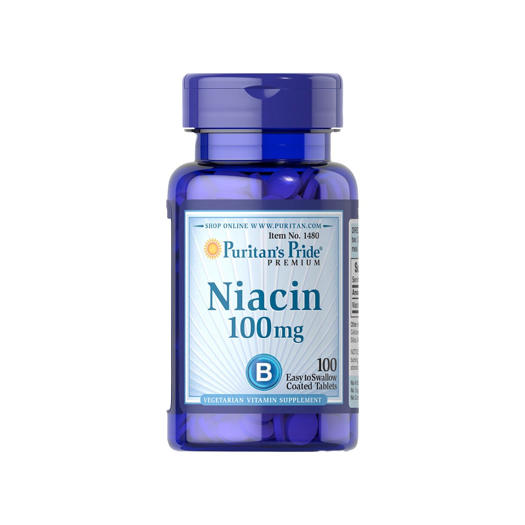 Vitamin B-3 Niacin 100 mg 100 Tablets