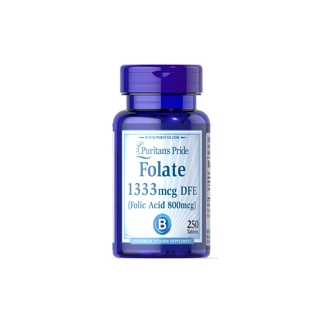 Folate 1333 mcg (800 mcg folic acid) 250 Tablets