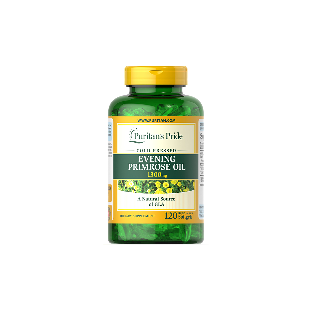 Evening Primrose Oil 1300 mg with GLA 120 Rapid Release Softgels
