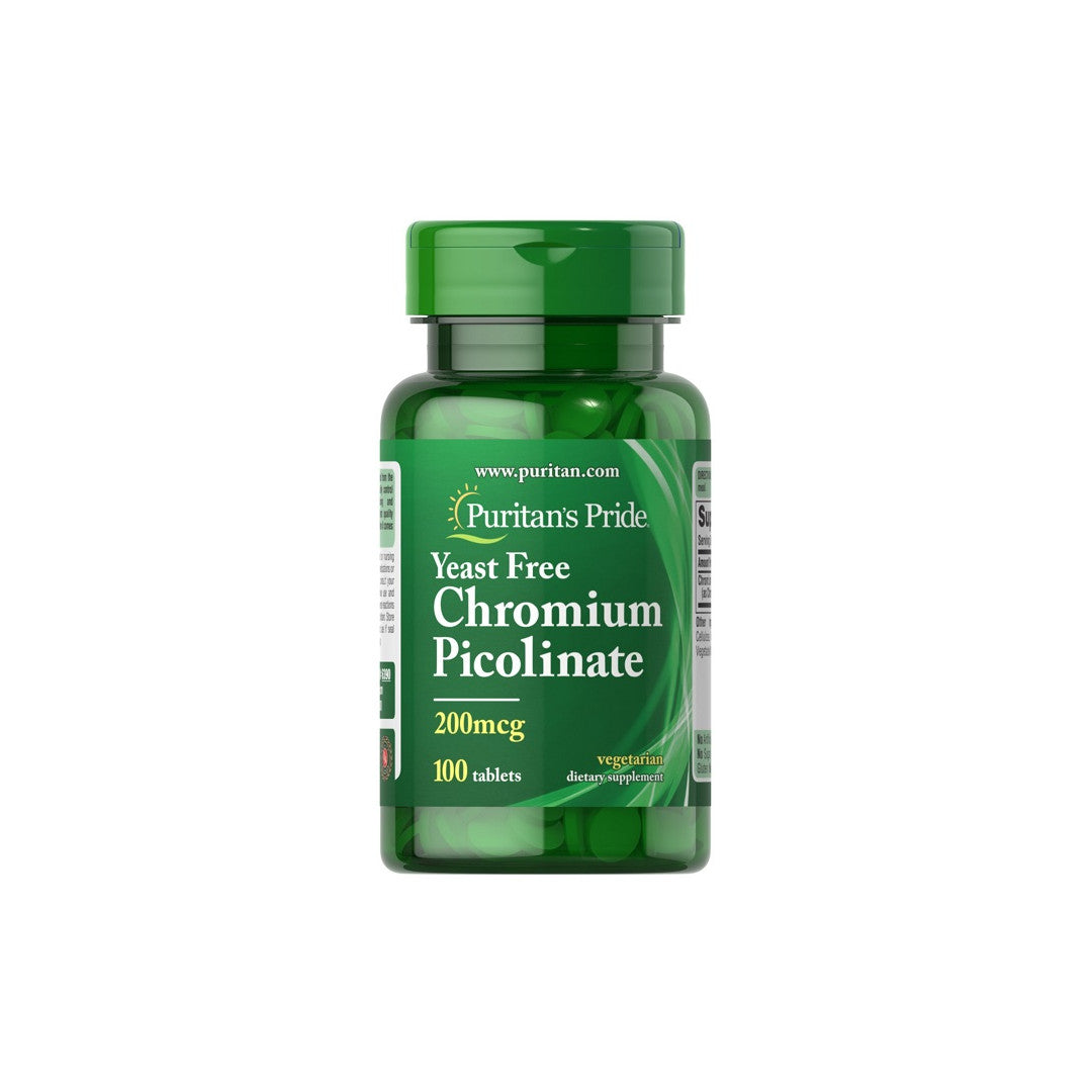 Chromium Picolinate 200 mcg Yeast Free 100 tablets