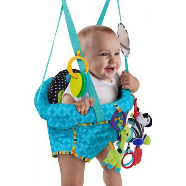 Bright Starts Saltitão de Porta Bounce'N Spring Turquesa