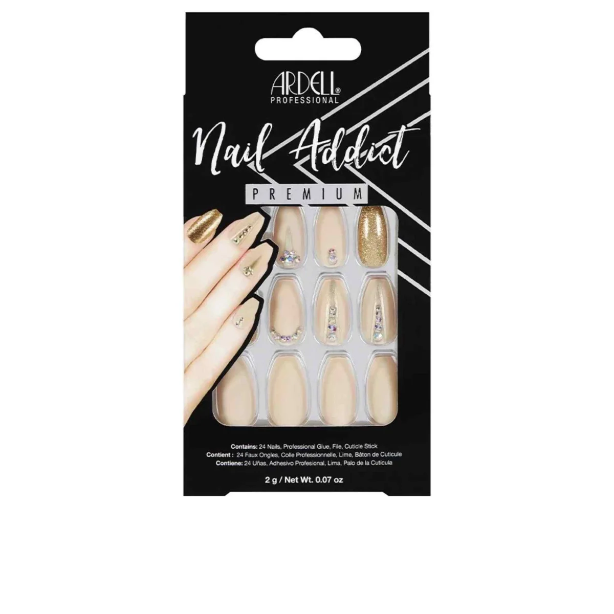 Nail addict Nude Jeweled