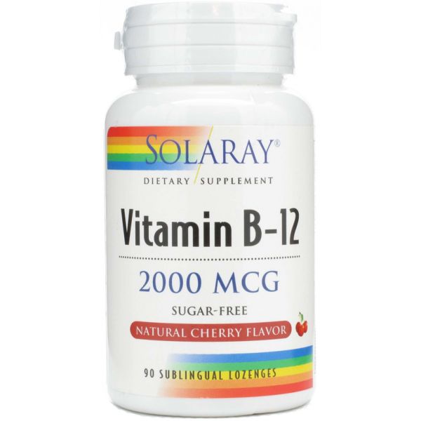 Solaray Vitamin B-12 2000mcg 90 Comprimidos