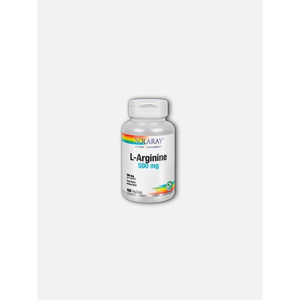 Solaray L-Arginine 500mg 100 Cápsulas