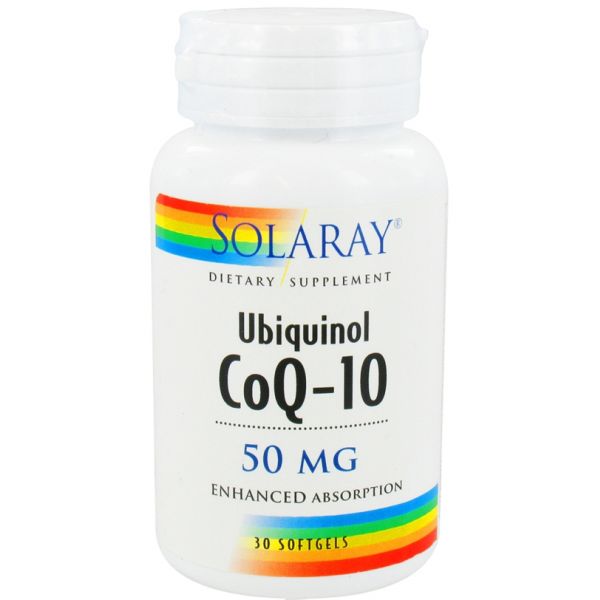 Solaray Ubiquinol CoQ-10 50mg 30 Cápsulas