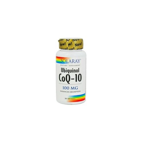 Solaray Ubiquinol CoQ-10 100mg 30 Cápsulas