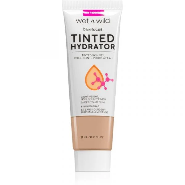 Wet n Wild Bare Focus Tinted Hydrator Fluido com Cor para Unificação da Pele Tom Light 27 ml