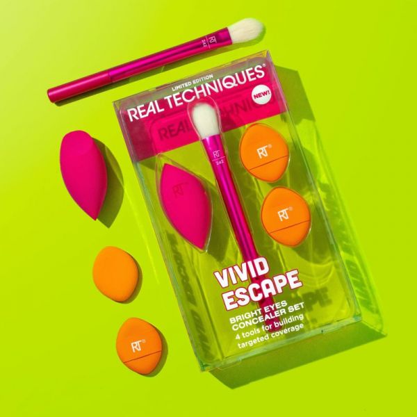 Real Techniques Vivid Escape Bright Eyes Concealer Set 4 Peças