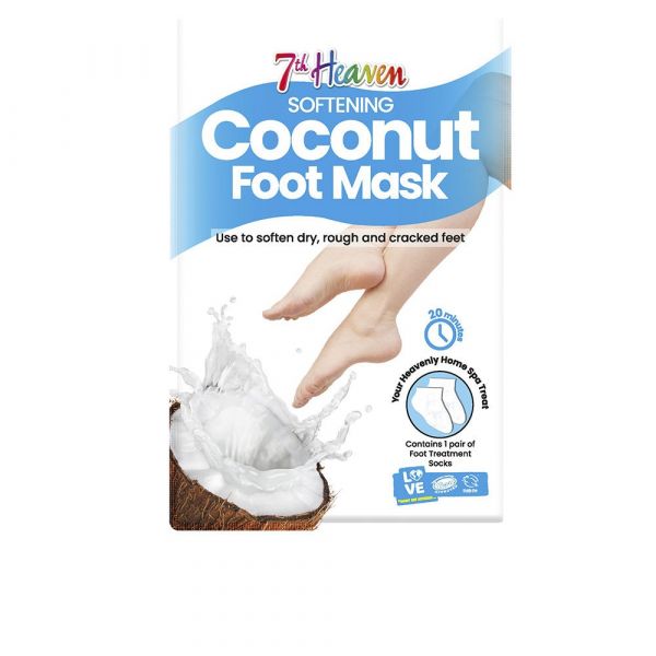 7th Heaven Coconut Máscara Hidratante para Pés 1 Unidade
