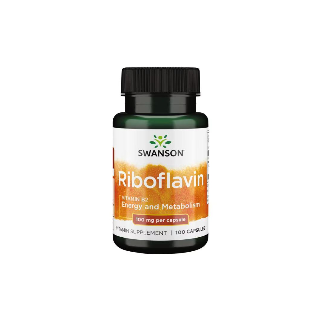 Riboflavin Vitamin B2 100 mg 100 Capsules