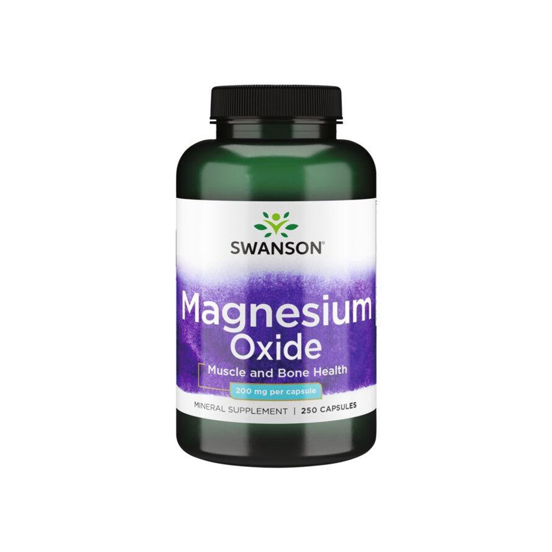 Magnesium Oxide 200 mg 250 Capsules