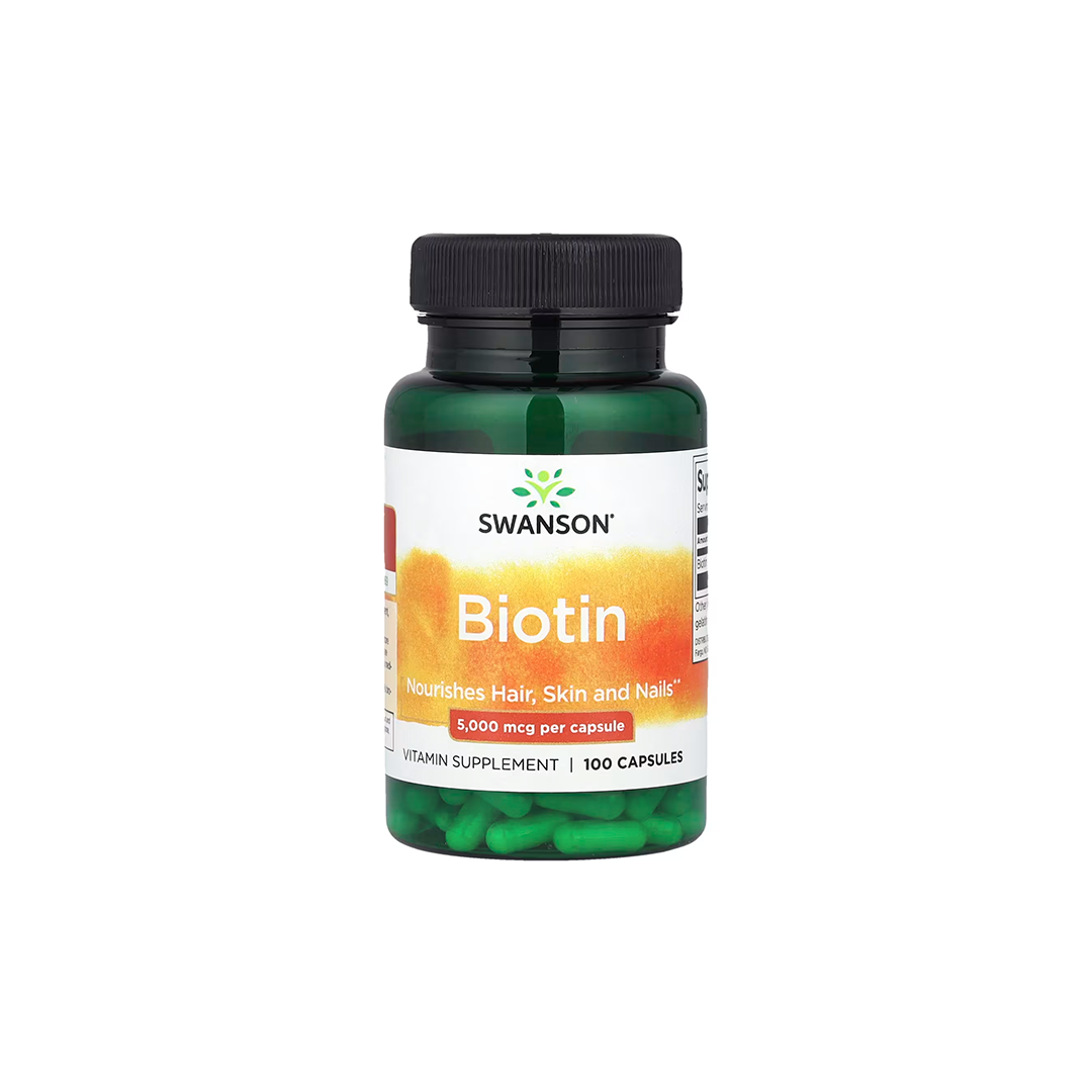 Biotin 5000 mcg 100 Capsules