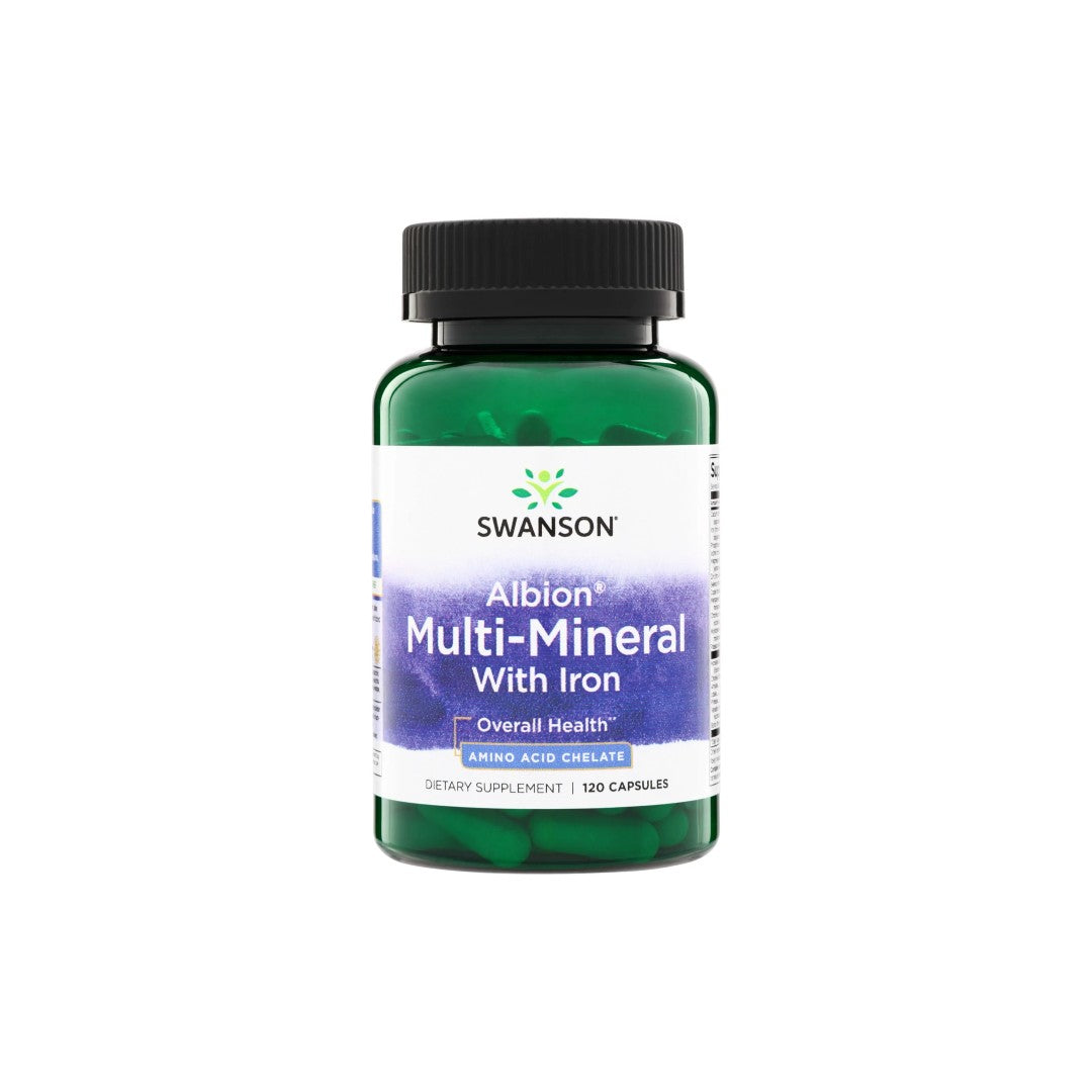 Albion Multi-Mineral With Iron 120 Capsules