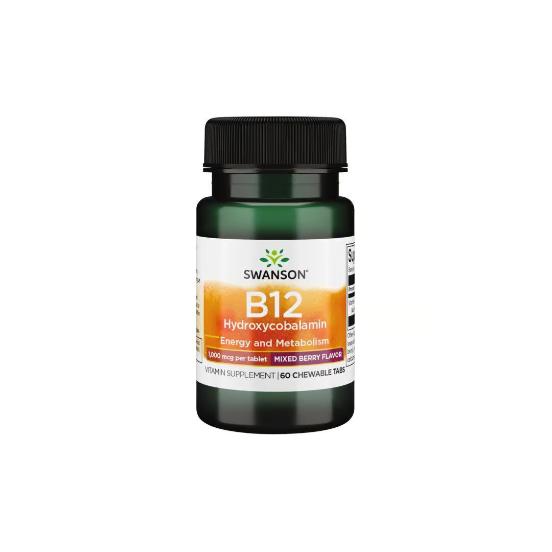 Vitamin B-12 - 1000 mcg 60 tabs Hydroxycobalamin