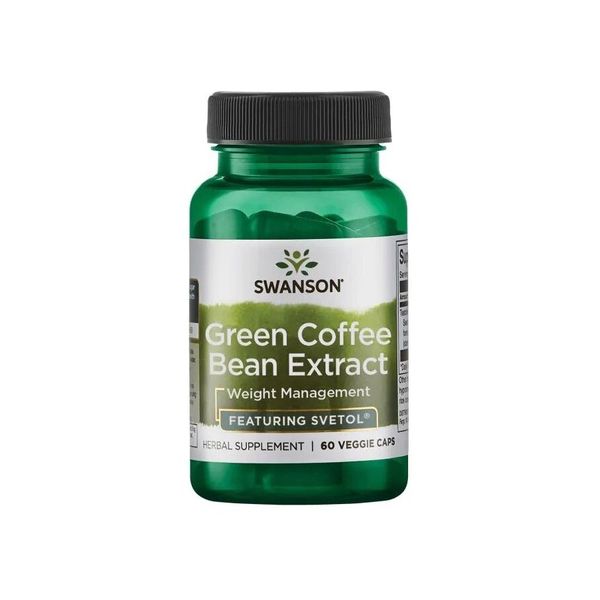 Swanson Extrato de Grão de Café Verde com Svetol 200 Mg 60 Cápsulas Vegetais