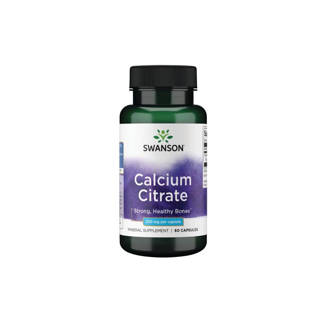Calcium Citrate 200 mg 60 Capsules