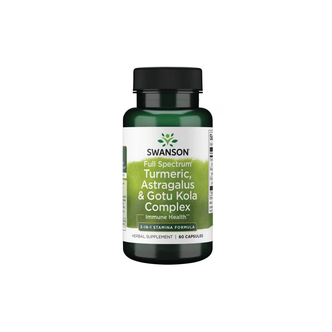 Full Spectrum Turmeric Astragalus & Gotu Kola Complex 60 Capsules