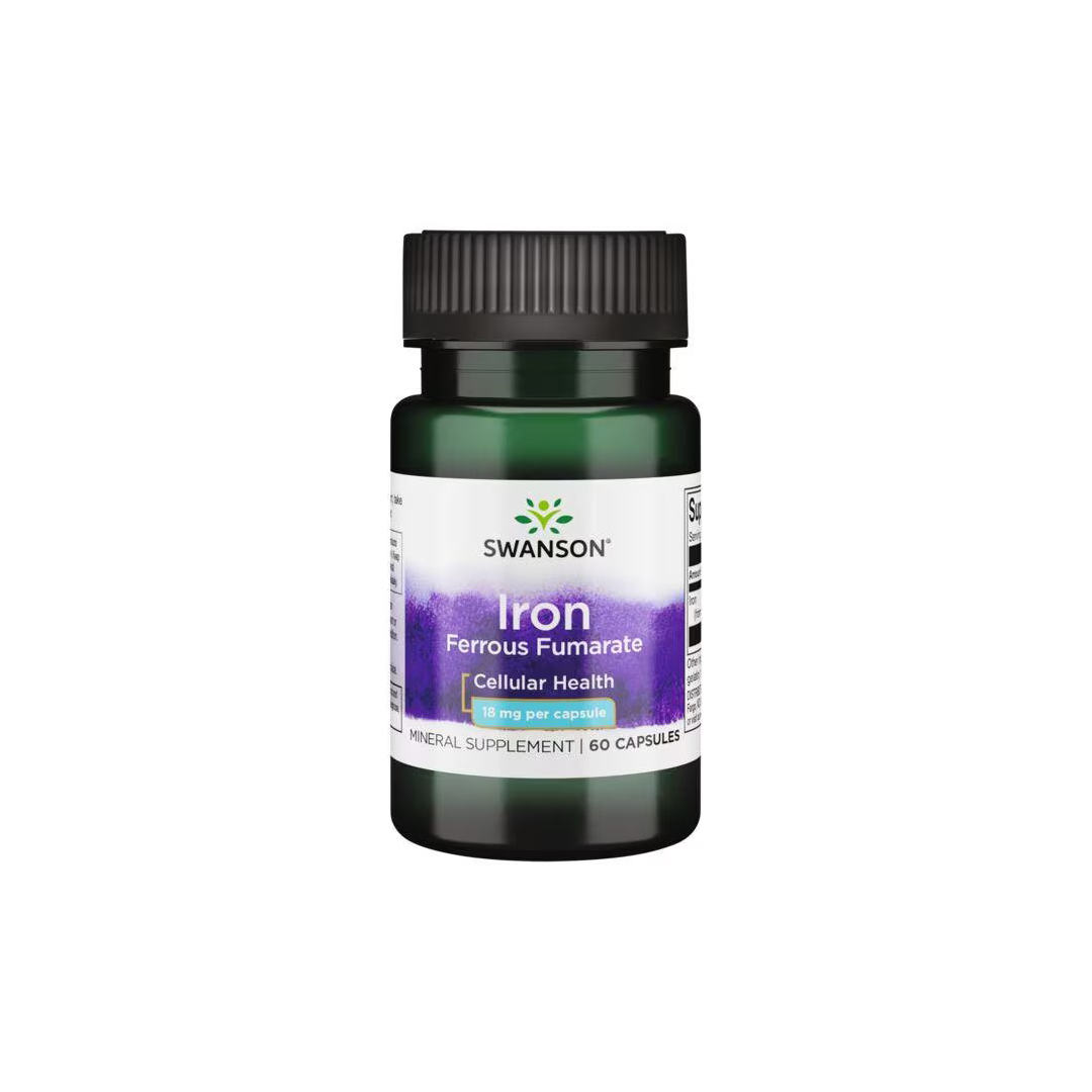 Iron Ferrous Fumarate 18 mg 60 Capsules