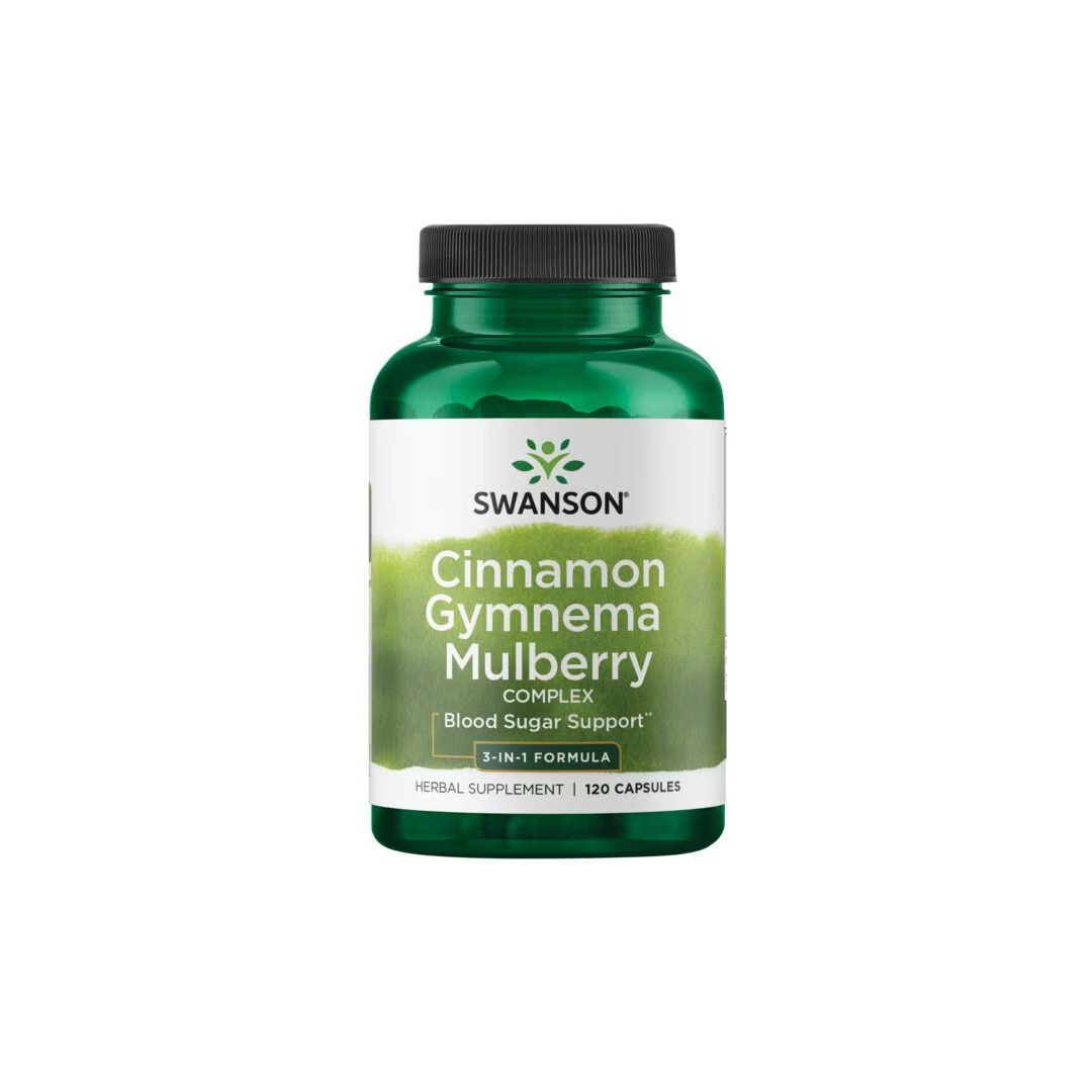 Cinnamon, Gymnema & Mulberry Complex 120 Capsules - 3-in-1 Formula