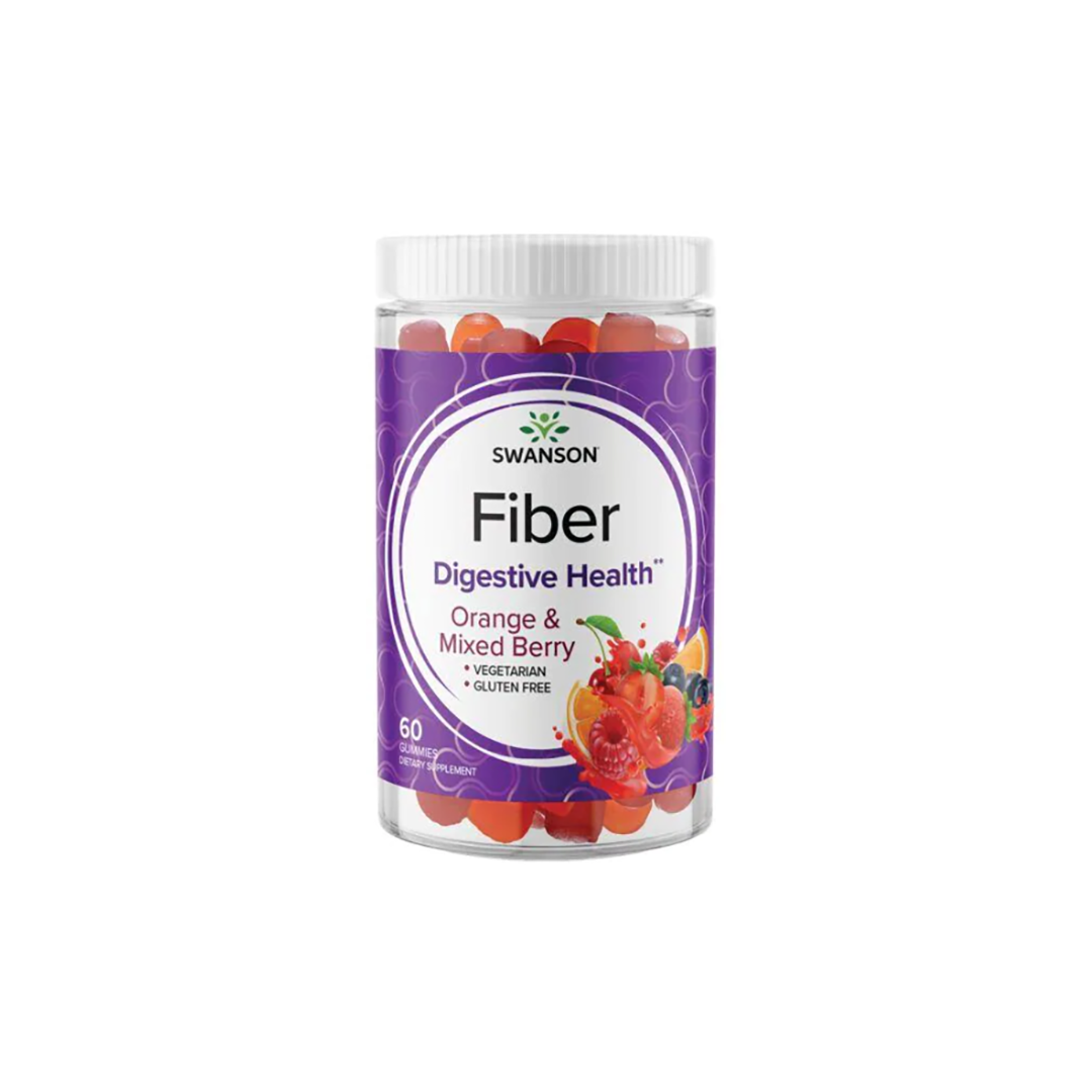 Fiber 5000 mg 60 Gummies - Orange & Mixed Berry Flavour
