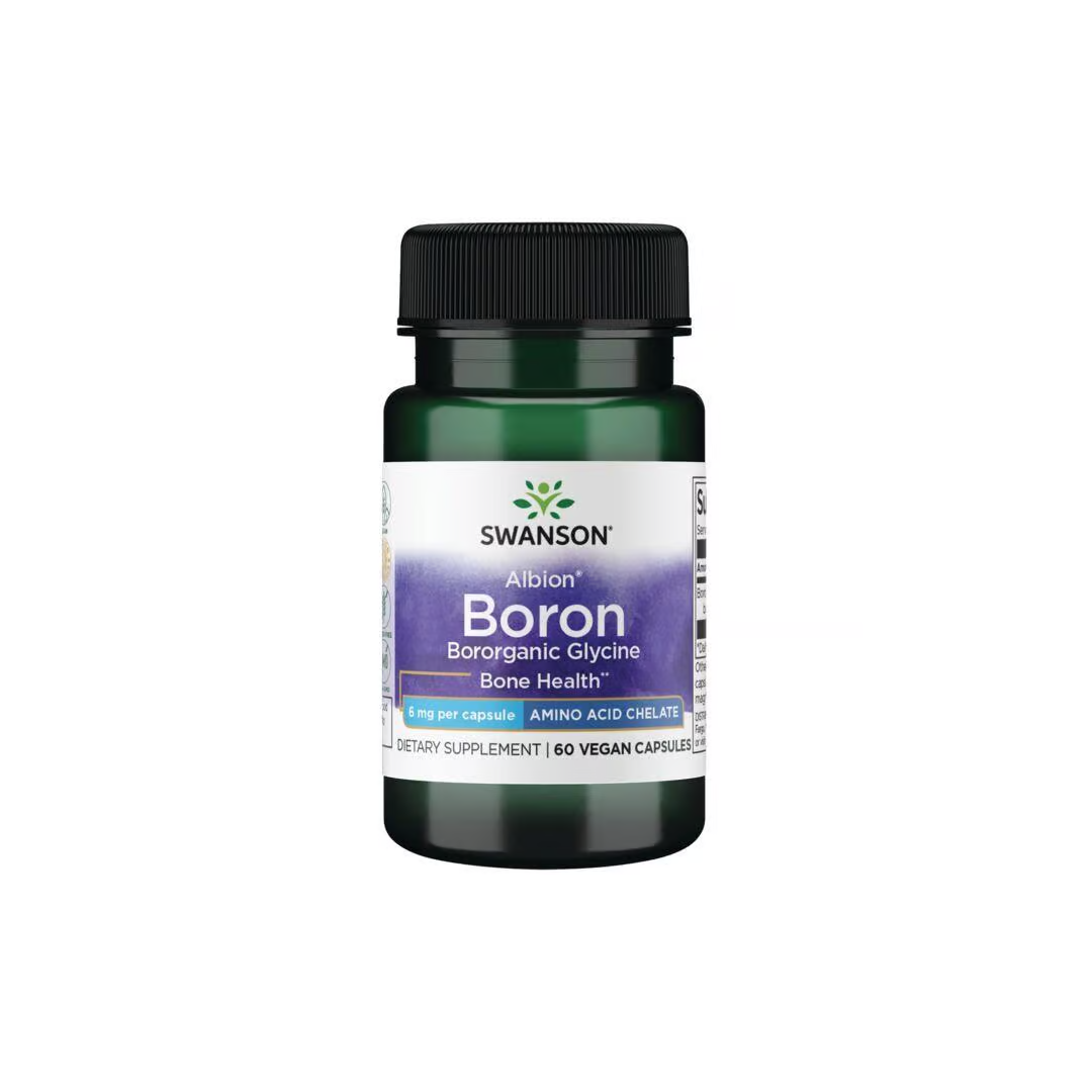 Albion Boron Bororganic Glycine 6 mg 60 Vegan Capsules