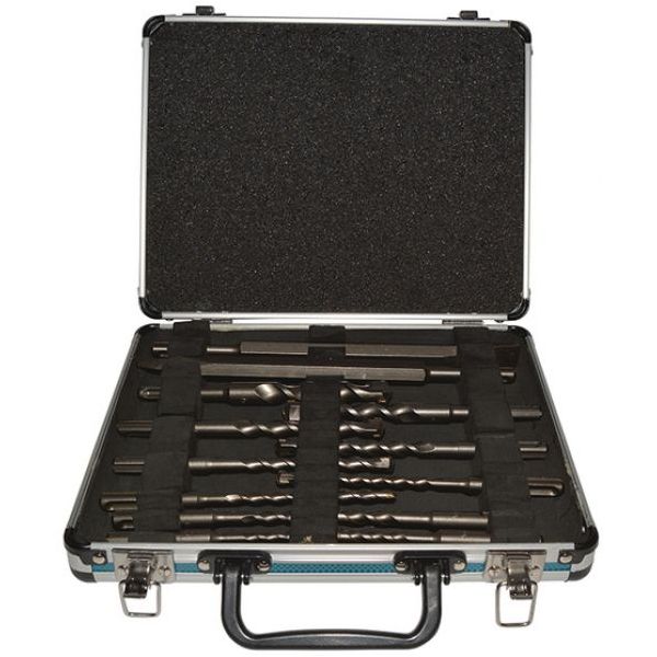 Makita Conjunto de Brocas e Cinzéis SDS-Plus D-42400 13 Peças em Estojo de Alumínio