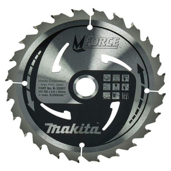 Makita Lâmina de Serra B-32007 M-Force 165mm 24 Dentes