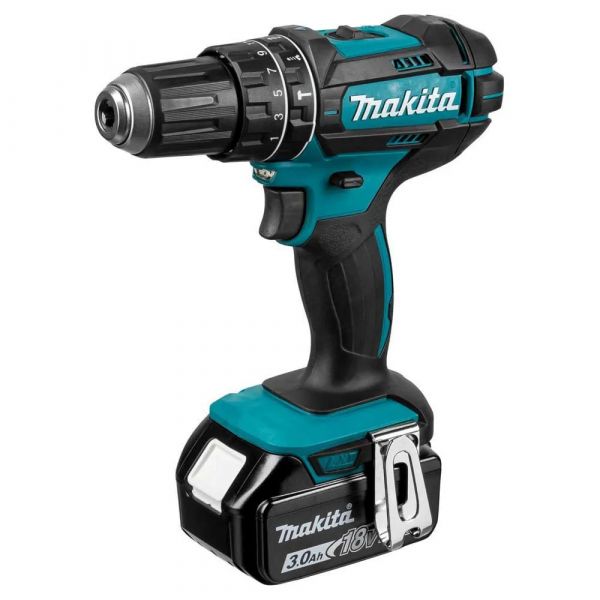 Makita Aparafusadora DHP482RFX9 18V 1900 RPM Keyless Preto, Verde