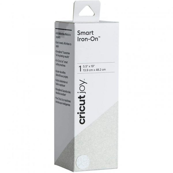 Cricut Joy Iron-On Vinil Termo Adesivo 5.5"x 19" Branco Brilhante