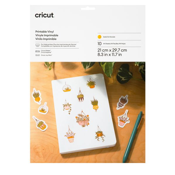 Cricut Vinil de Transferência Térmica Imprimível A4 Silver para Joy Xtra