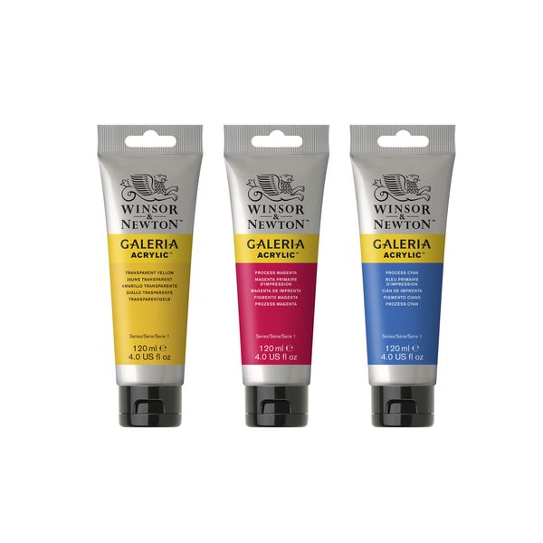 Winsor & Newton Acrílico Galeria, 120 ml Tom Azul Cerúleo (138) Saco 120 Mililitros