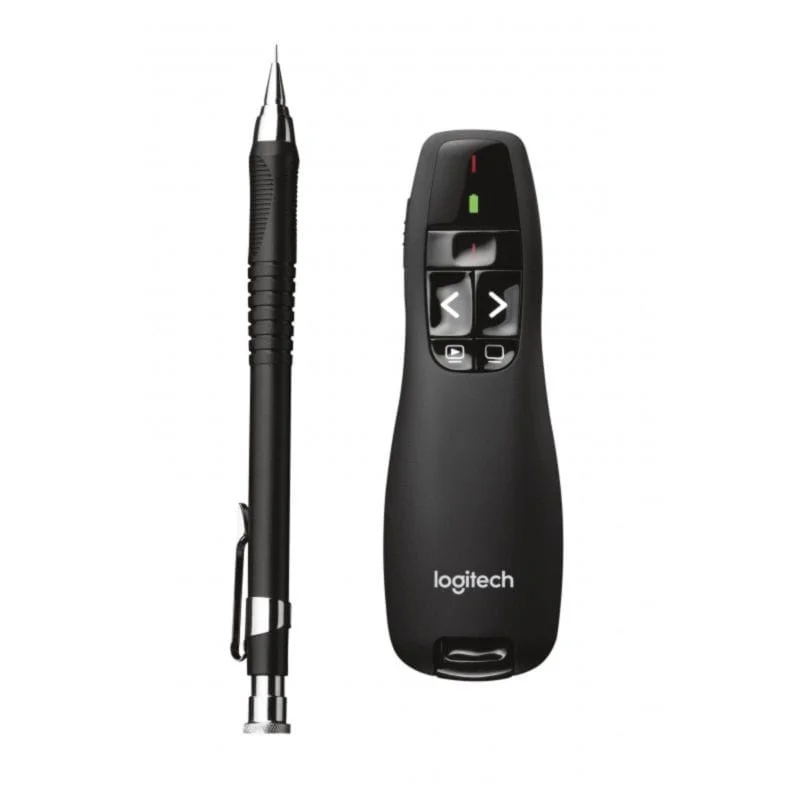 Apresentador Sem Fios Logitech Wireless Presenter R400 – Laser Vermelho, USB, Alcance 15m