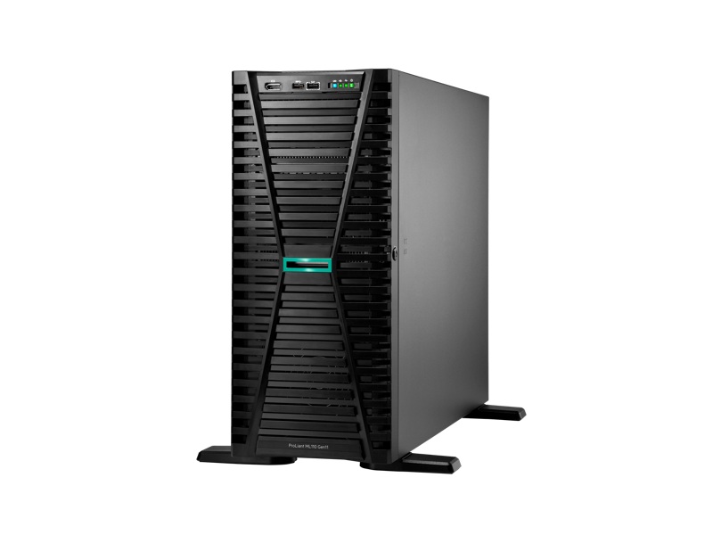 HPE ProLiant ML110 Gen11 3508U 2.1GHz 8c 1P 1x32GB-R 8SFF 2x480GB SSD 2x1000W PS EU Server