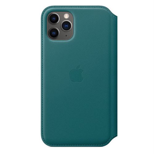 Capa Apple iPhone 11 Pro Folio em pele - Pavão