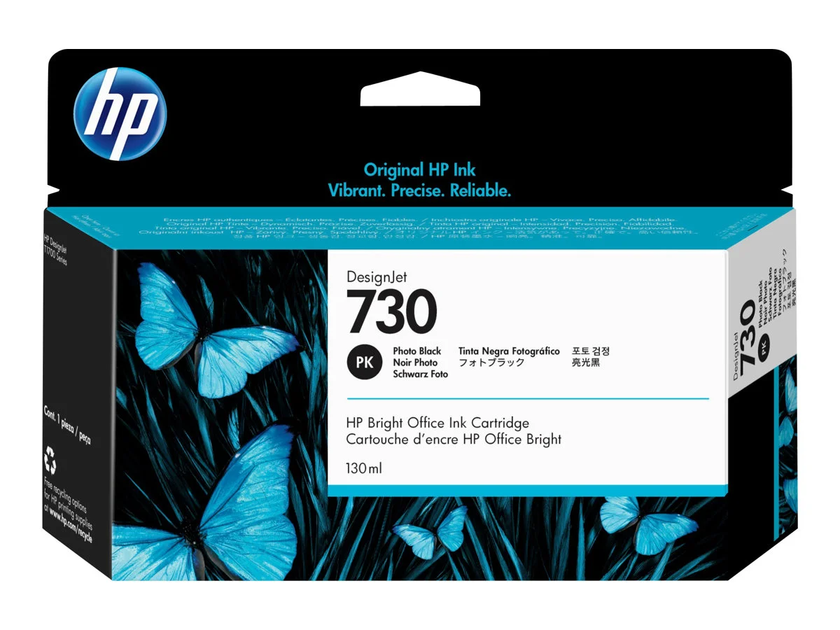 HP 730 Preto Photo Cartucho de Tinta Original – P2V67A