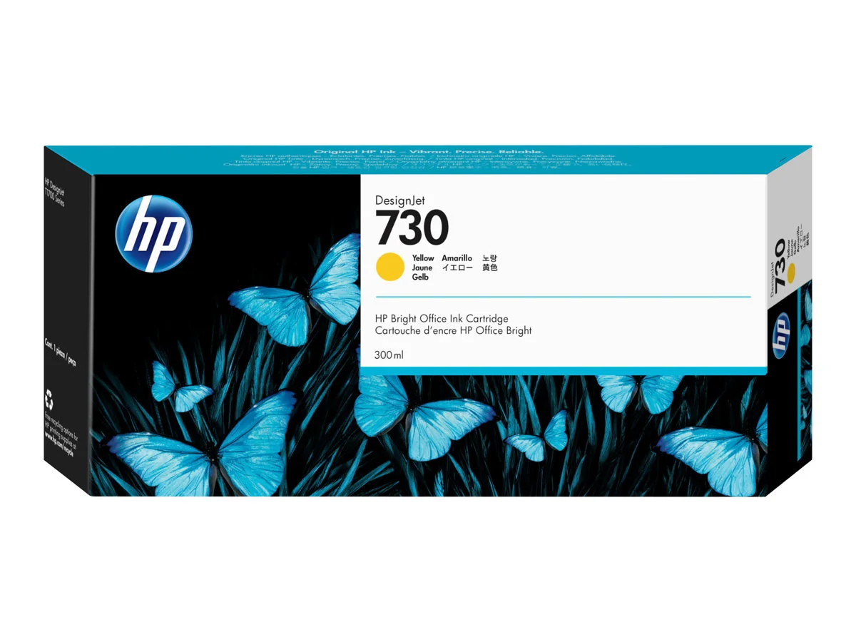 HP 730 Amarelo Cartucho de Tinta Original – P2V70A