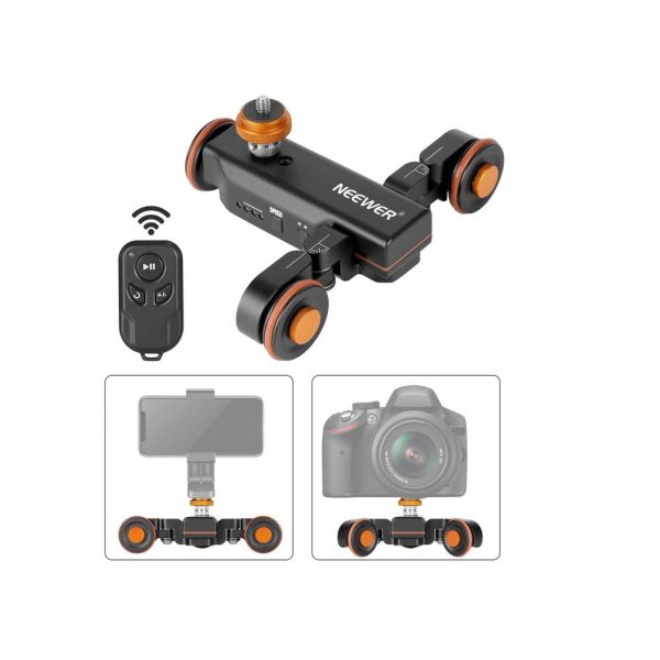 Neewer Dolly Carrinho Elétrico Ajustável para Câmaras Dslr Smartphones, Gopro com Comando
