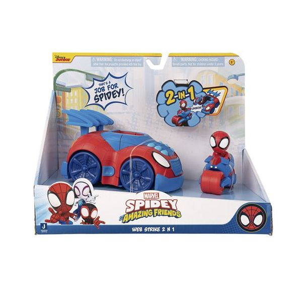 Toy Partners Carro Spidey Stealth Strike 2 In 1