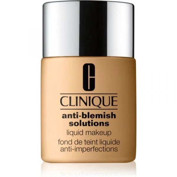 Clinique Anti-blemish Solutions(tm) Liquid Makeup Base Corretora de Imperfeições para Pele Oleosa Propensa a Acne Tom Wn 56 Cashew 30ml